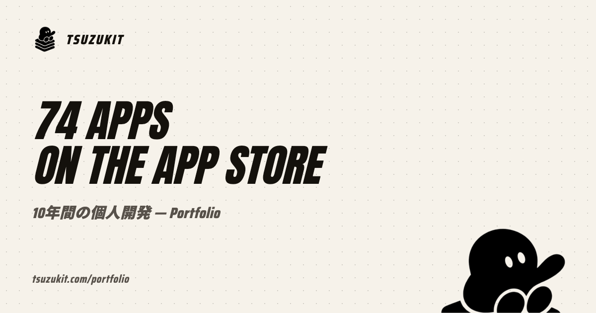 Portfolio - Ryo Tsuzukihashi | 62 Apps on App Store